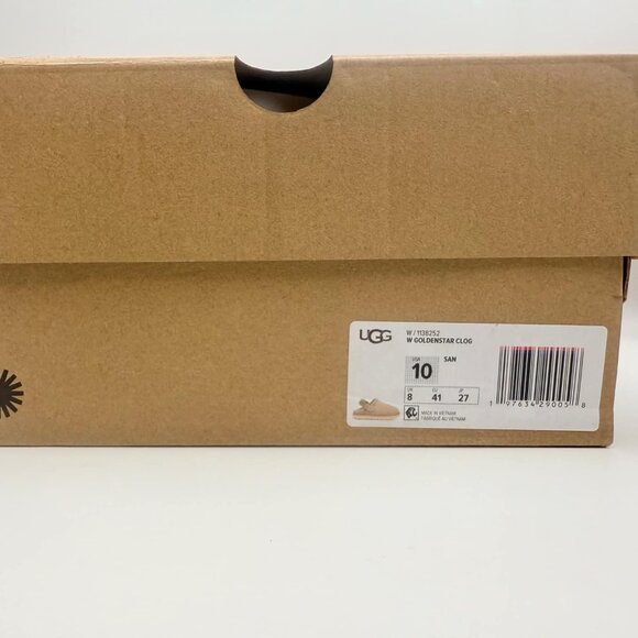 UGG Women's Goldenstar Slingback Clog Flats Sand Color NWB Size 9 - Picture 3 of 11